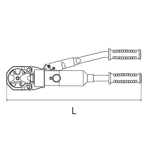 エビ/ロブテックス 手動油圧式圧着工具 裸圧着端子・裸圧着スリーブ（P