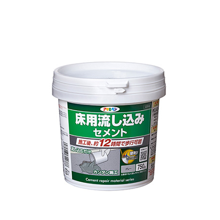 アサヒペン 床用 流し込みセメント 750g #311788 C014|工具、大工道具