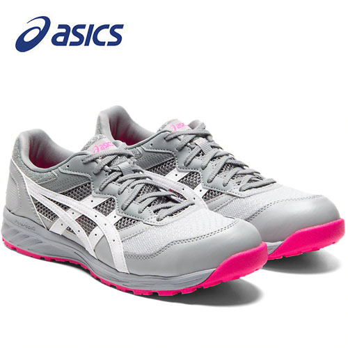 アシックス/ASICS 安全靴 ウィンジョブ CP210 ミッドグレー×ホワイト