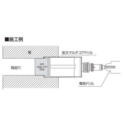 ハウスBM 拡大ダイヤコアドリル（回転専用） KDC-6570|工具、大工道具