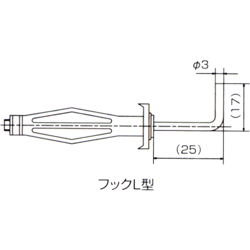 エビ/ロブテックス ボードアンカー L型フック付 (40本入) A409LB|工具