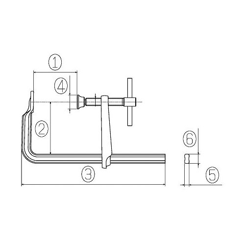 エビ/ロブテックス エビ万力 バーハンドル標準型 口開き 250mm BM25