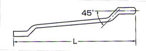 エビ/ロブテックス 両口めがねレンチ MW 19×24mm （45°長形） MW19×24