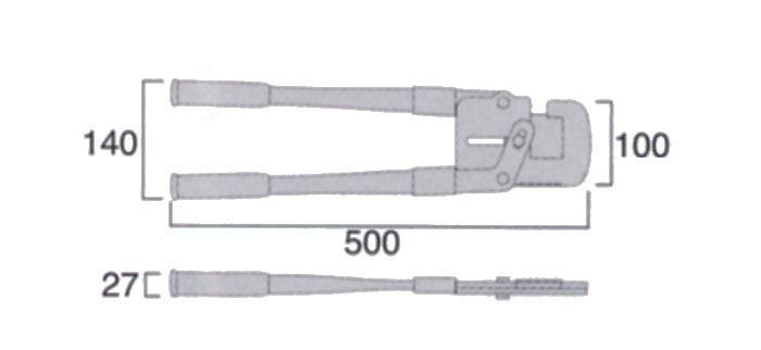 フジ矢 Mバーカッター 500mm FMC-500|工具、大工道具、塗装用品なら愛道具館