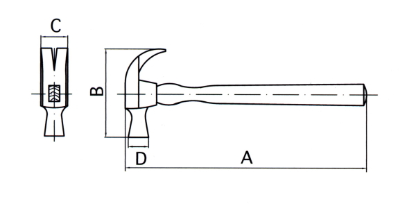 ハマコS.S 防爆釘抜きハンマー 280mm CBNH-230|工具、大工道具、塗装