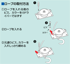 スリーエッチ/HHH 固定滑車よこ型 二車 鉄製 ベアリング入 HB75×2|工具