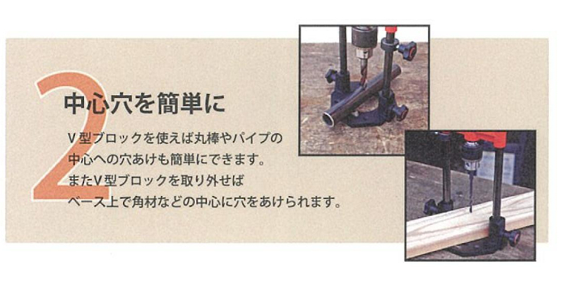 神沢鉄工 ドリルガイドDX 13mm チャック付き 10mm三面軸 K-802-2 人気の製品