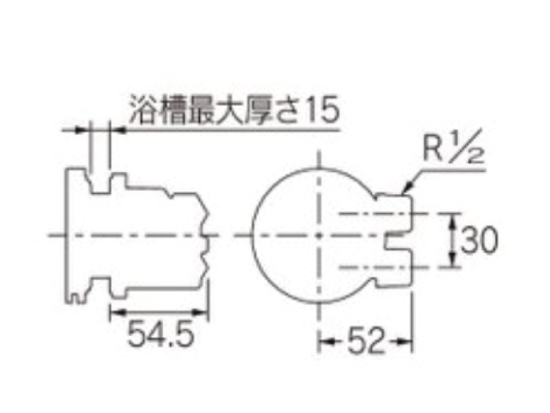 カクダイ 4142 一口循環金具 - その他