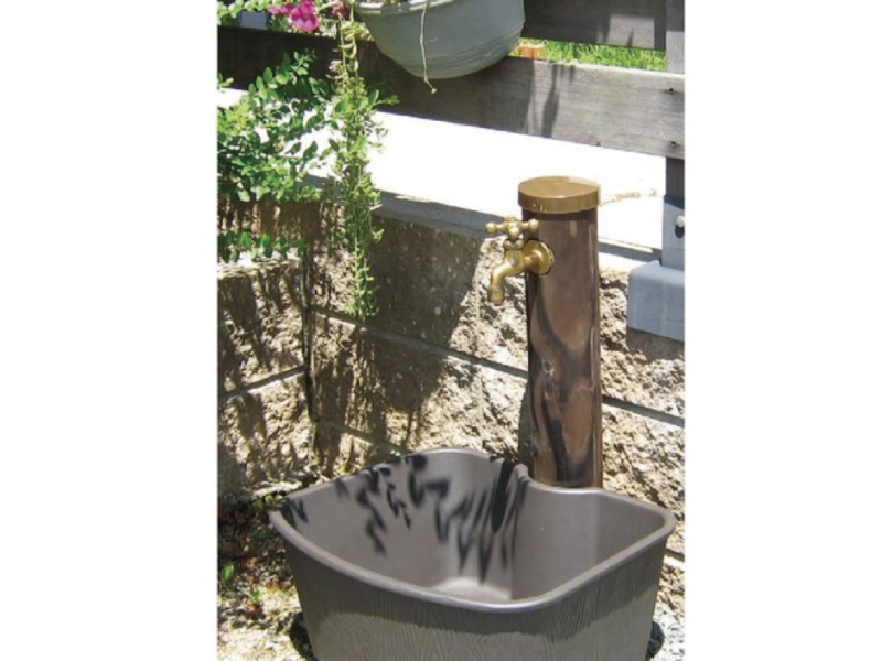 カクダイ-ガーデン 水栓柱パン（丸型） #624-910|工具、大工道具、塗装