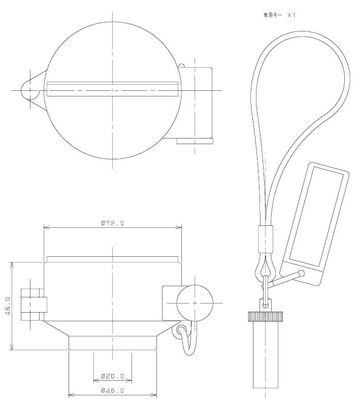 カクダイ-水栓部材 閉栓キャップ #649-821|工具、大工道具、塗装用品