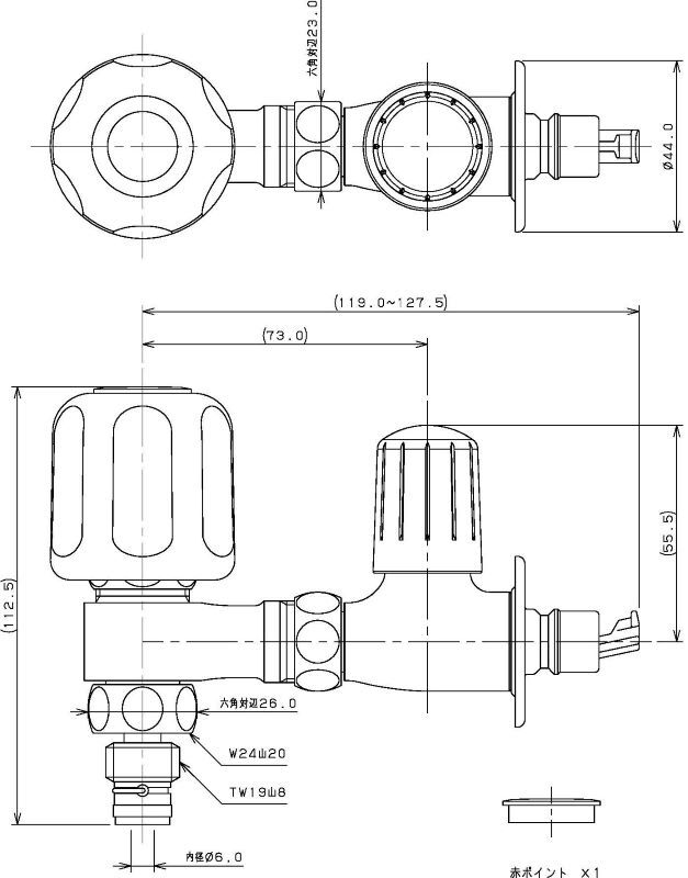 カクダイ-止水栓・バルブ マルチ分岐（分水上部型） #789-015|工具