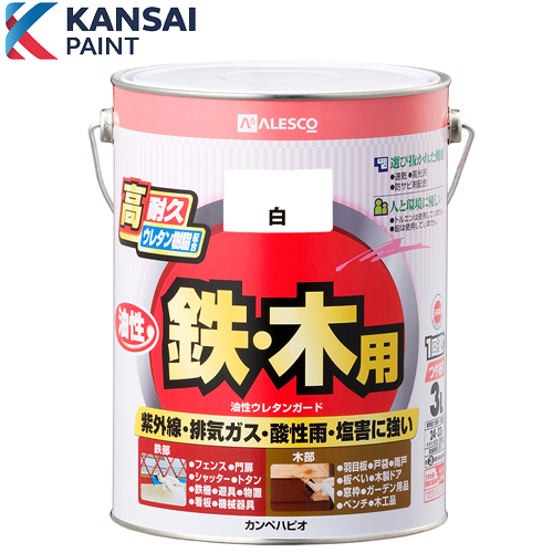 関西ペイント 油性ウレタンガード 3L カラー選択(12色)|工具、大工道具