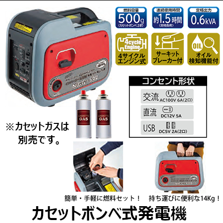 ナカトミ インバーター発電機さらに値下げ - 季節、空調家電