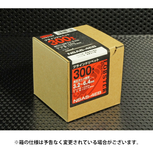 エビ【ロブテックス】 ブラインドリベット(皿頭) エコBOX(300本入 