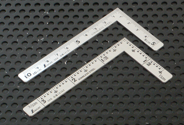 売上実績NO.1 シンワ測定 Shinwa Sokutei 曲尺小型 三寸法師ステン10×5cm 表裏同目 12101 