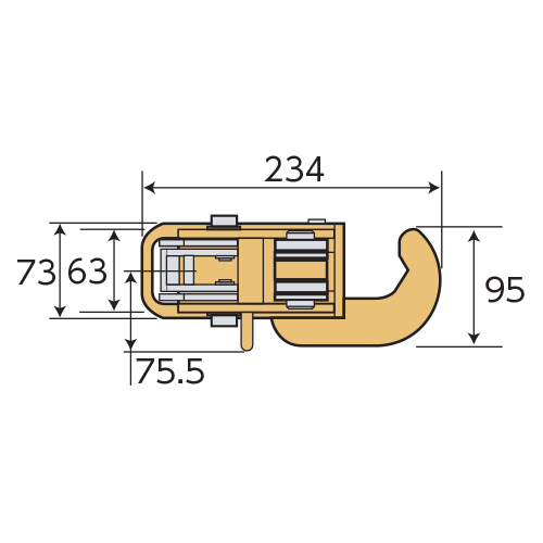 スーパーツール 鉄筋立吊クランプ 1t TVC1|工具、大工道具、塗装用品