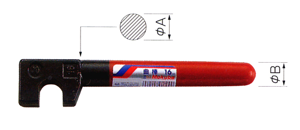 モクバ /小山刃物 鉄筋曲棒 （ハンドル） 19mm D-2|工具、大工道具 