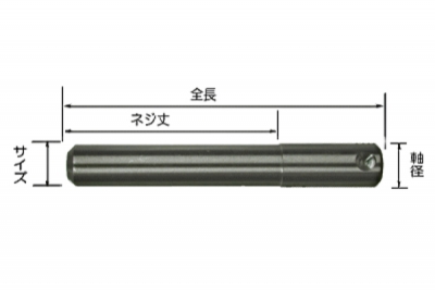 超硬P型座掘錐　No.28P　ガイド　15mm