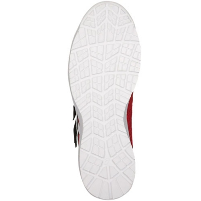 安全靴　ウィンジョブ　CP205　クラシックレッド×ホワイト　24.5cm