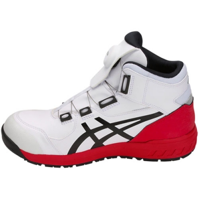 安全靴　ウィンジョブ　CP304 Boa　ホワイト×ブラック　25.5cm
