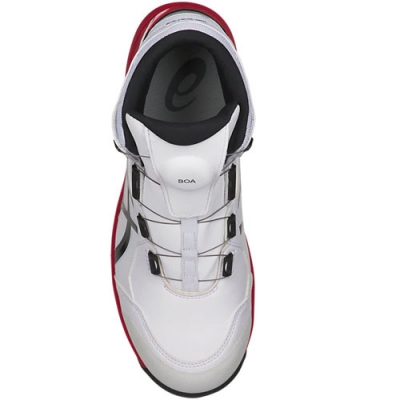 安全靴　ウィンジョブ　CP304 Boa　ホワイト×ブラック　24.5cm
