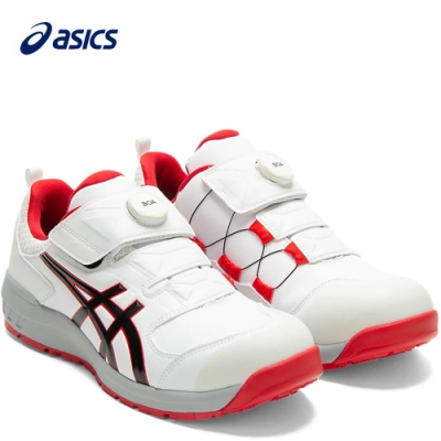 アシックス/ASICS 安全靴 ウィンジョブ CP307 BOA ホワイト×クラシックレッド サイズ選択  1273A028-100|工具、大工道具、塗装用品なら愛道具館