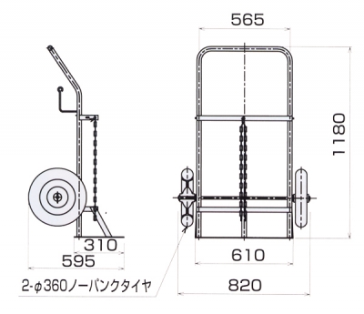 ボンベ用台車