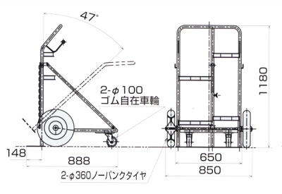 ボンベ用台車