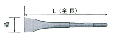 スケーリングチゼル　30H×75巾×全長410mm