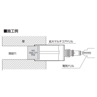 拡大ダイヤコアドリル（回転専用）