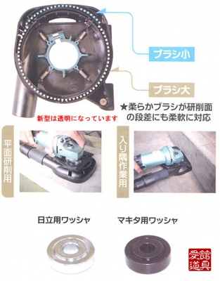 日立用 クリーン太クン 研削用集塵カバー