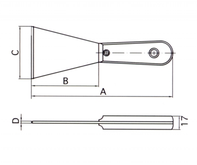 ハマコS.S 防爆パテナイフ 75mm巾 CBPK-75|工具、大工道具、塗装用品