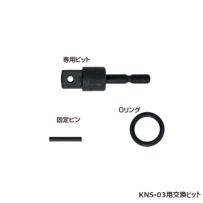 ビット交換式　根こそぎソケット　KNS-03用ビットアダプター1/2角