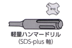 オールコアドリル　L150シリーズ　口径160mm(モルタル用)　SDS-plus軸