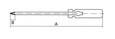 防爆プラスドライバー　(+)1×75mm