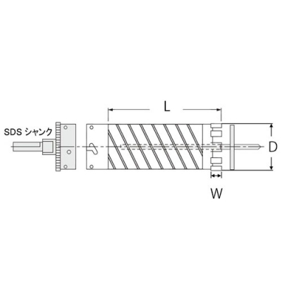 ダイヤモンドコアドリル SDSシャンク 乾式（φ32mm）