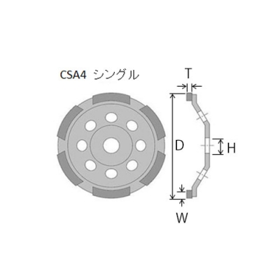 カップダイヤ　研削王　乾式　シングルカップ　荒仕上げ用