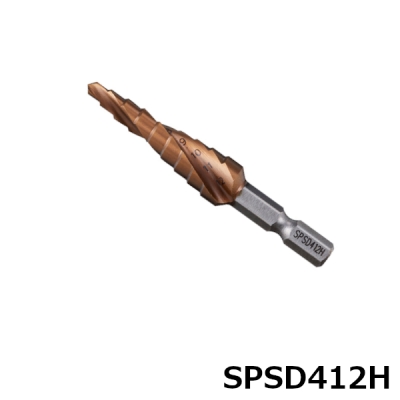 スパイラルステージドリル 六角軸　AlCrNコーティング 4～12mm(9段)