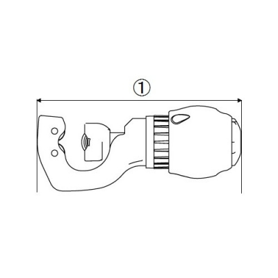 バリの出にくいチューブカッター　一般冷媒配管用銅管専用