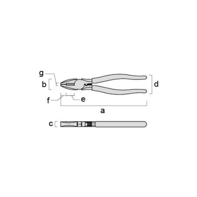 ペンチ　グリップ無し　175mm