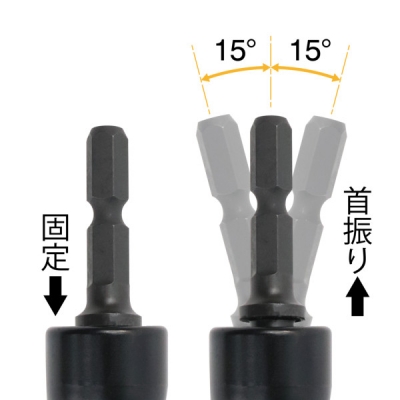 首振りレースウェイソケット（黒金）