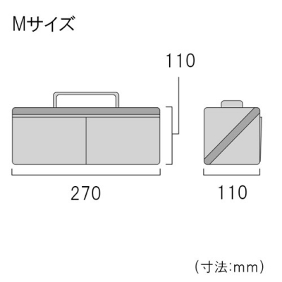 ヒッポケース（布製工具ケース）　Mサイズ　アイスグレー