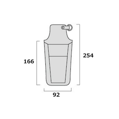 革製ペンチホルダー　Dカン付　ペンチ・圧着２段差し（大）