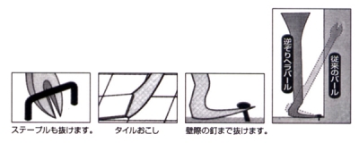 逆ぞりヘラバール　尾平190mm