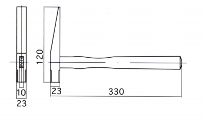 防爆ケレンハンマー　300g