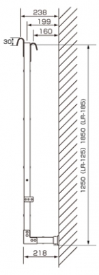 長谷川工業 アルミ垂直はしご LR-185 #16096|工具、大工道具、塗装用品