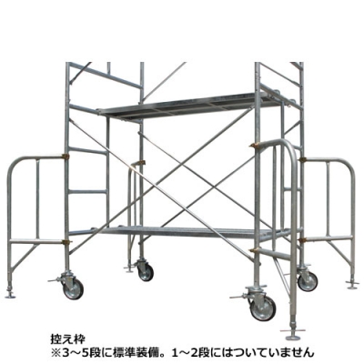 ローリングタワー（鋼製）　標準仕様　作業床高さ8.00m