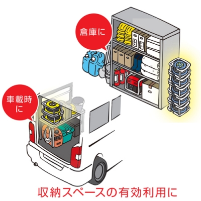 段積みリール　ケーブルタイプ　屋外用　標準型　30m