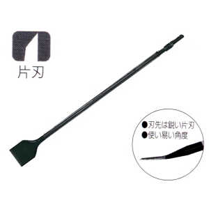 電動スクレッパーS型 ロング 75mm巾 全長720mm 17H 六角軸 ケレン ハガシ スクレーパー