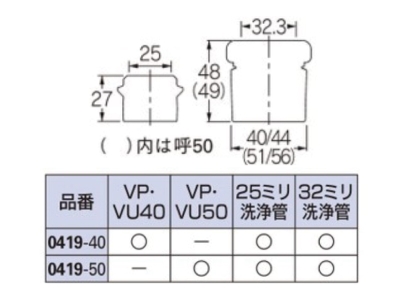 排水アダプター